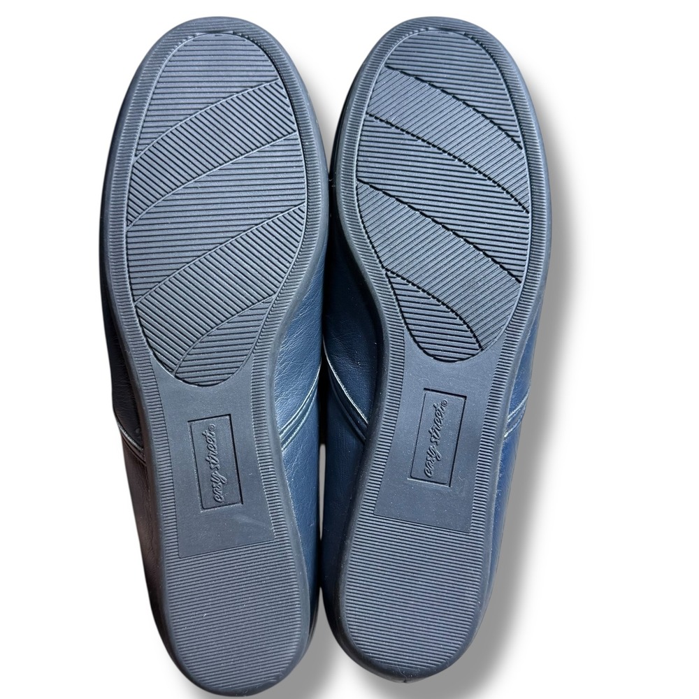 Easy Street Comfort Wave Navy Blue Ballet Flats Womens Size 8.5 N Narrow - Picture 5 of 11